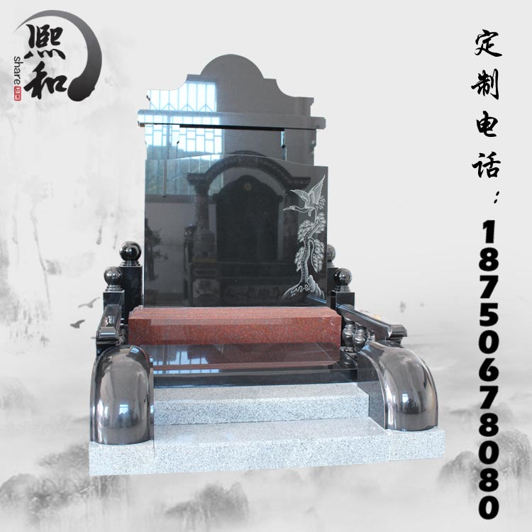 惠安墓碑厂家，墓碑石材，中国黑墓碑