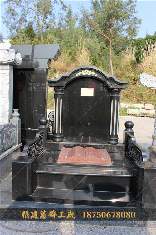 惠安墓碑产品细节图,贵州客户墓碑现场安装图,传统墓碑现场安装图