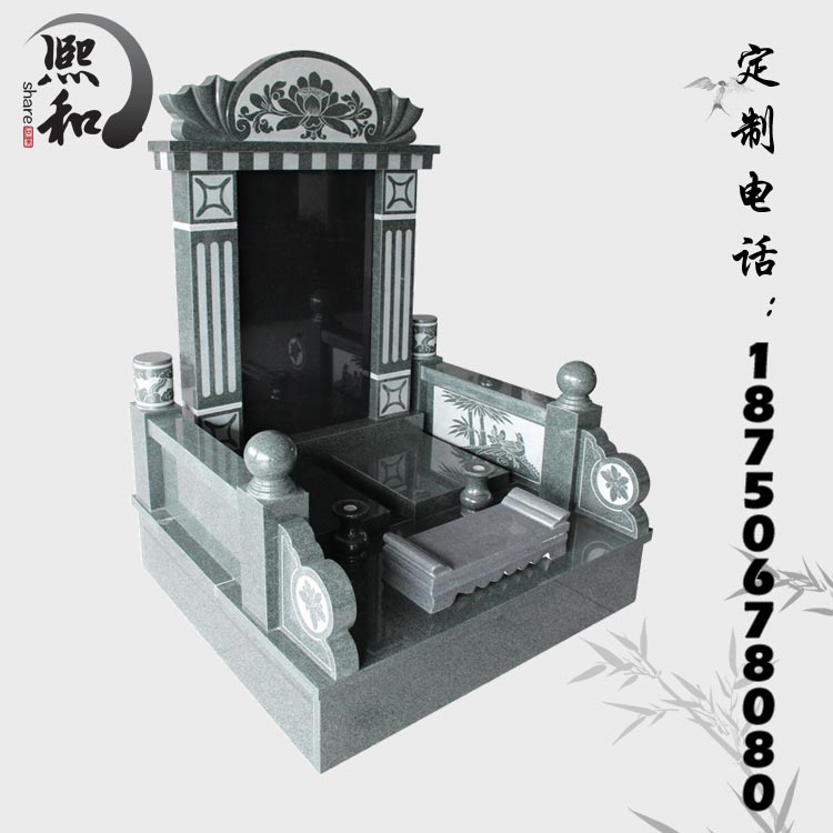 仪陇汉白玉墓碑，墓碑花纹，墓碑刻字