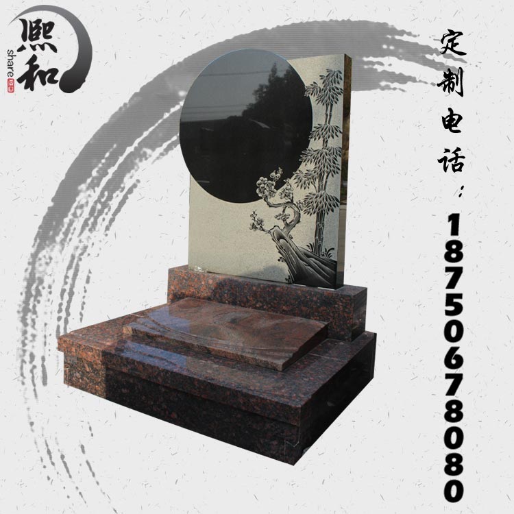 花岗岩墓碑，中国黑墓碑，汉白玉石雕墓碑