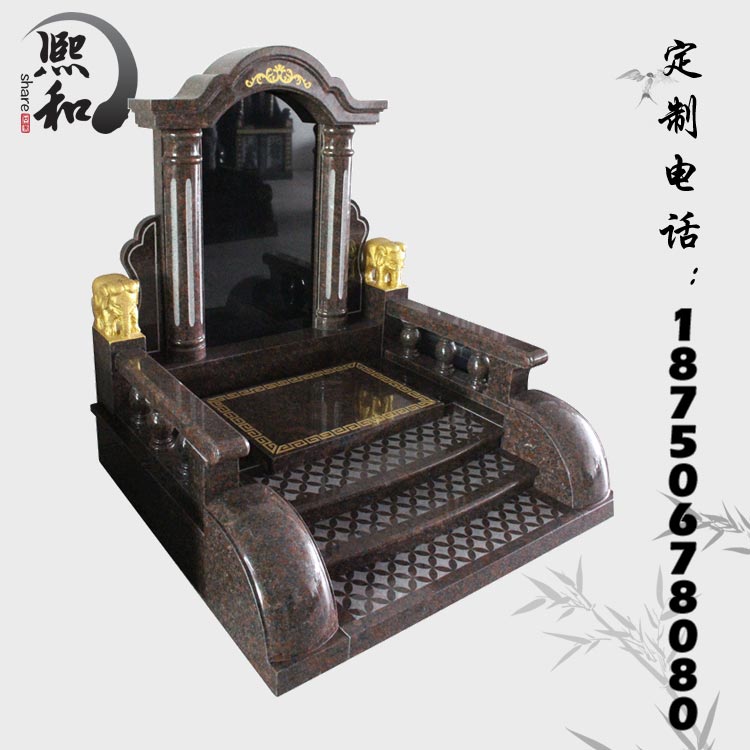 大理石墓碑石材批发，花岗岩石碑对联，汉白玉石雕墓碑