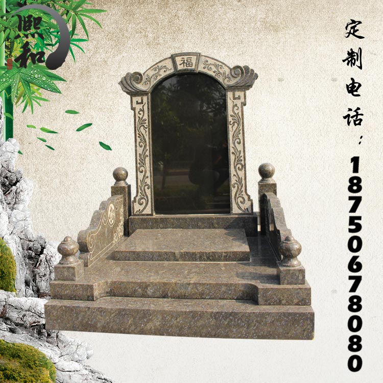 墓碑石材雕刻,墓碑石材批发,中国黑花岗岩 墓碑石材