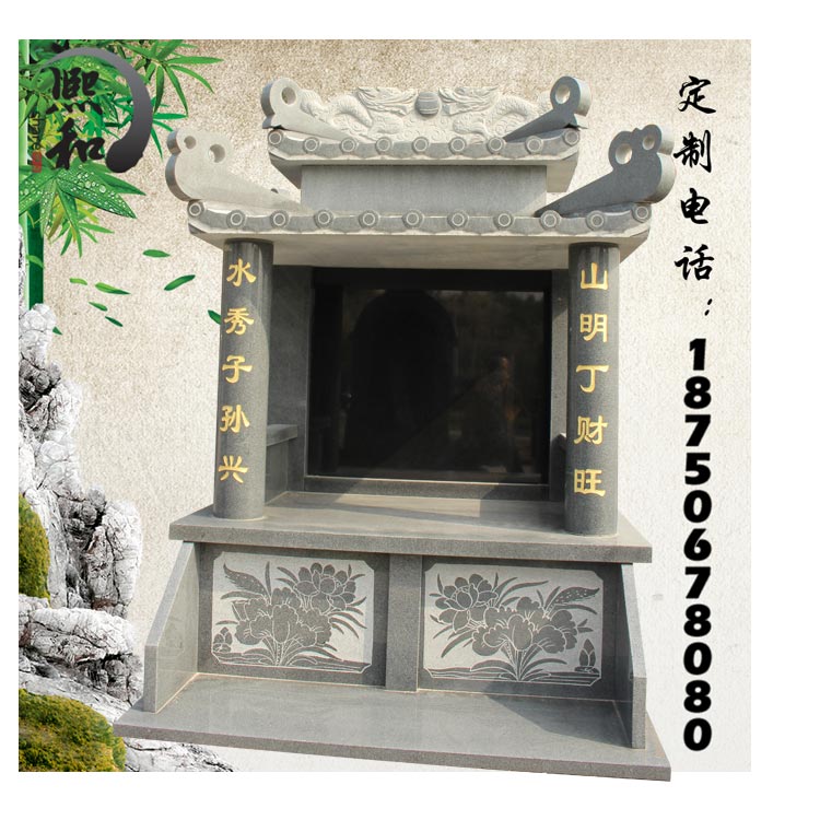 古石碑图片，福建惠安石碑雕刻厂，墓碑画法