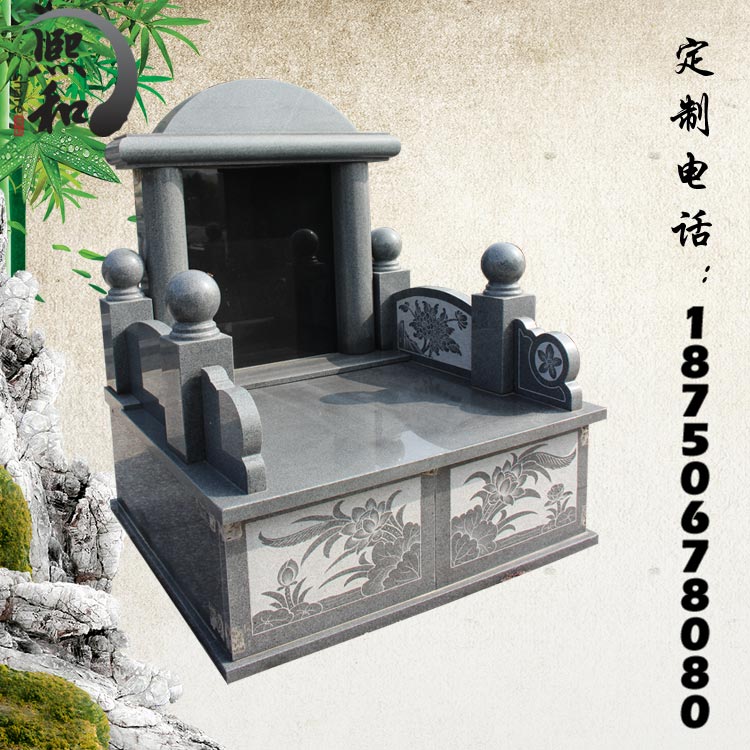 手工石碑刻字,福建墓碑厂家,墓碑花藤