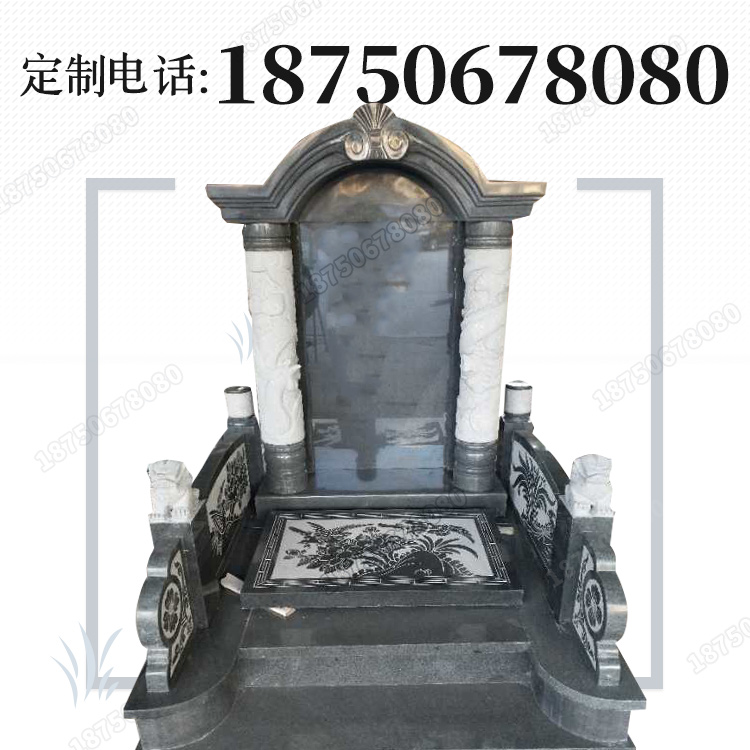 <b>大型墓碑雕刻 厂家自有矿产 手工加工套墓 支持定做 款式多样</b>
