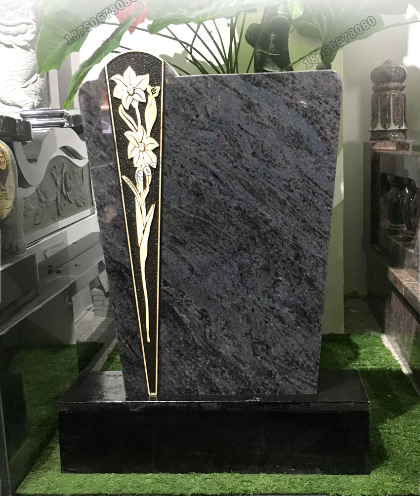 惠安石雕墓碑,小型石雕火葬碑,山西黑石雕火葬碑,