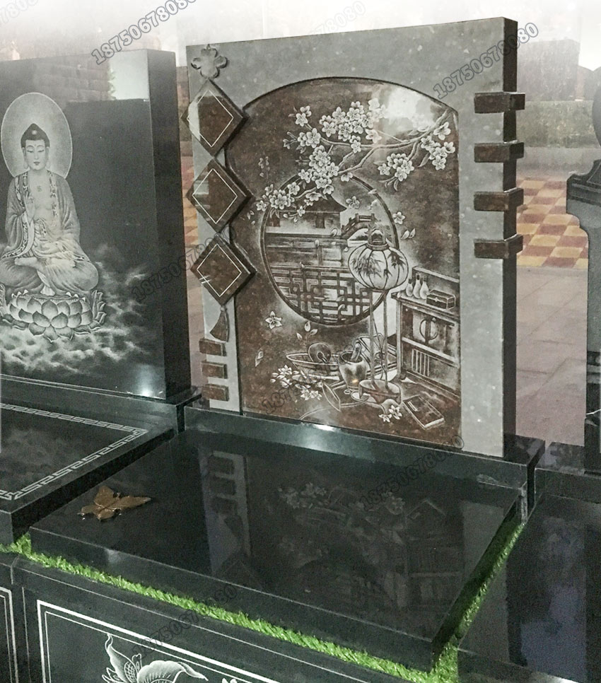 山西黑墓碑石碑,黑色墓碑石碑加工,制作黑色墓碑石碑,