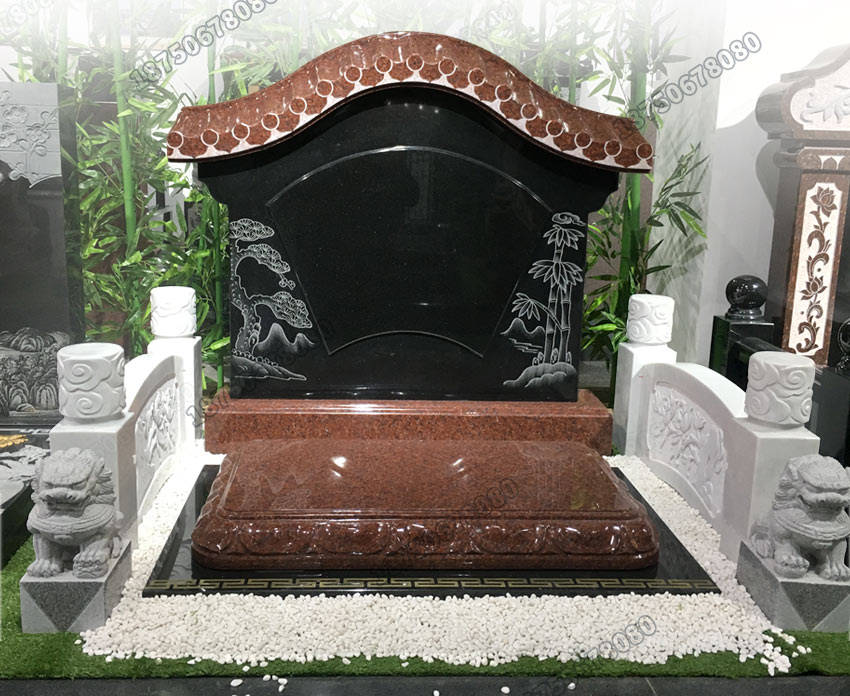 云南玉溪市石雕墓碑加工,云南玉溪市印度红墓碑现货,云南传统墓碑现货,