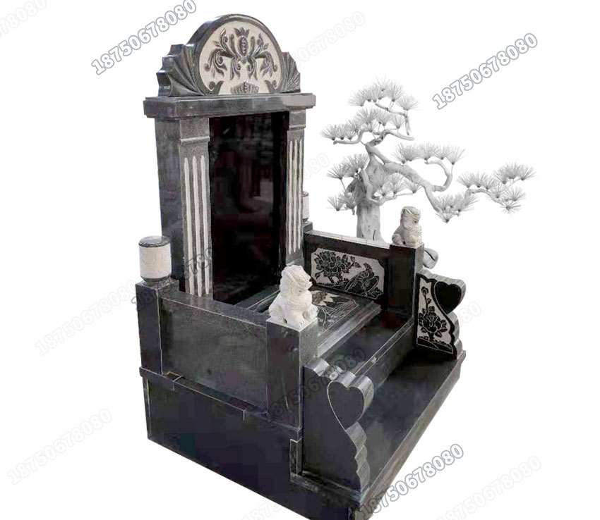 惠安火葬碑图片,惠安厂家遵义款火葬碑,惠安花岗岩火葬碑,