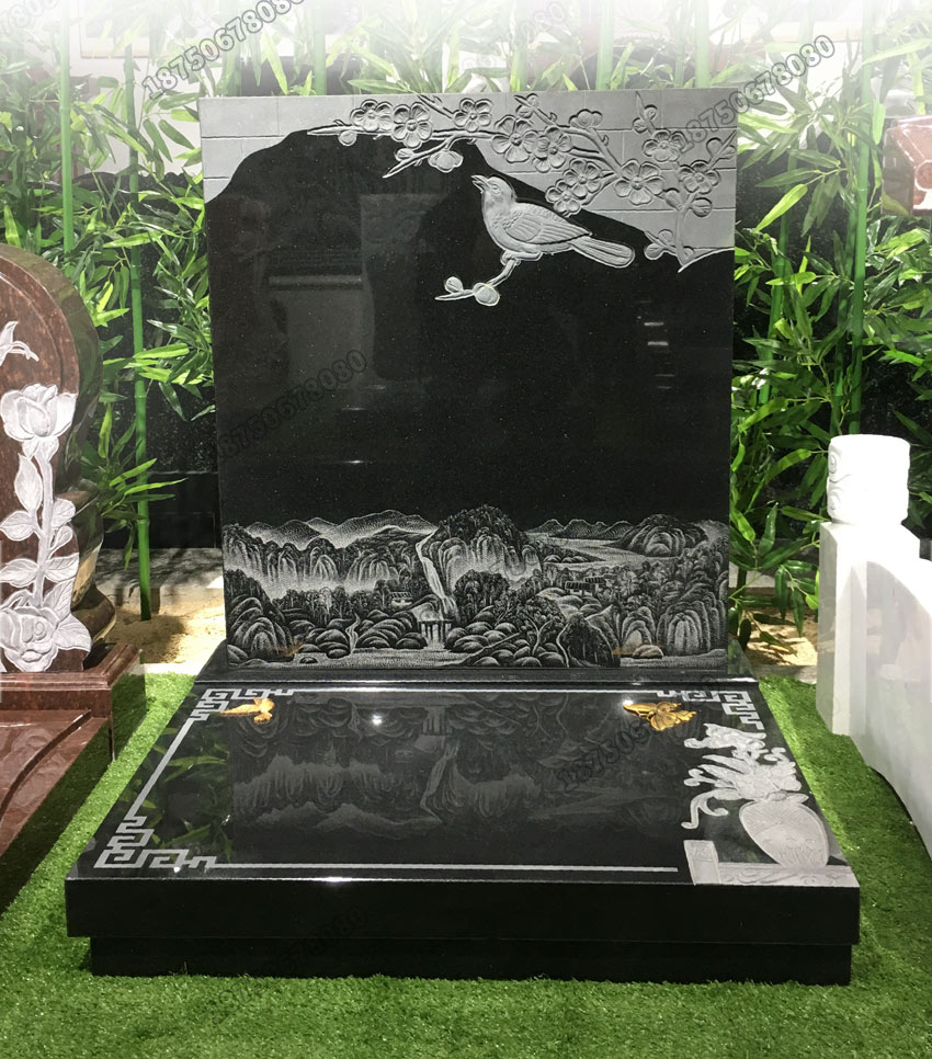 山西黑火葬碑定制,墓碑厂家直销,墓碑厂家定做,