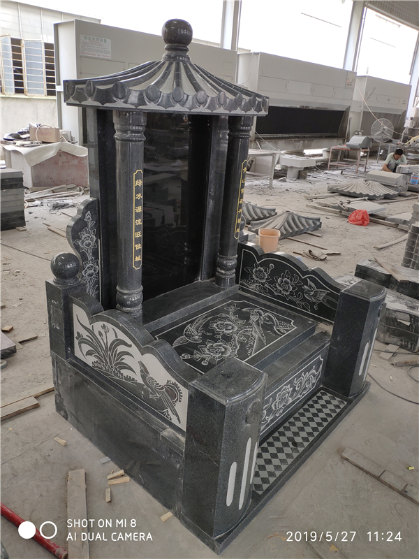 花岗岩套墓墓碑